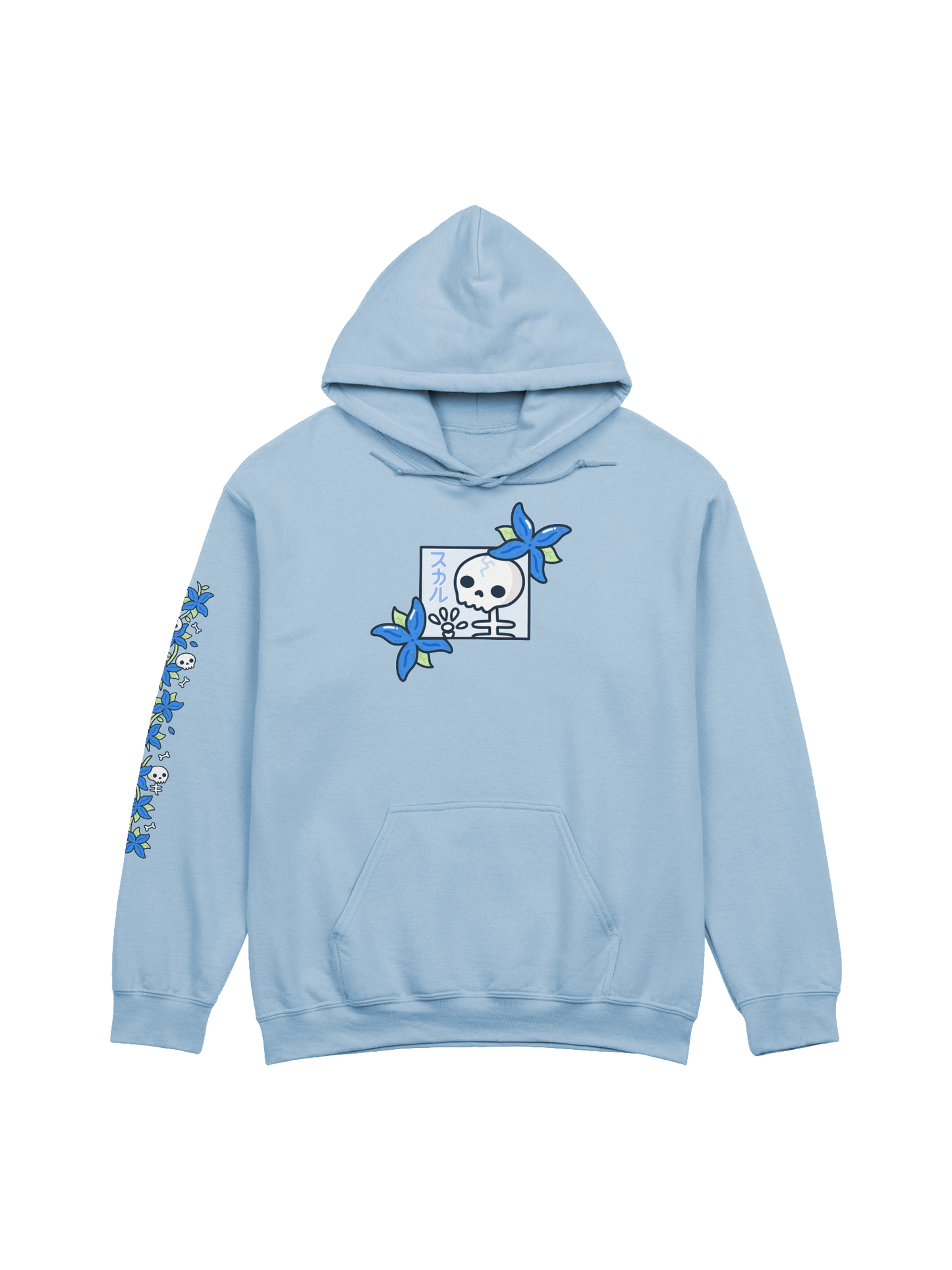 Skulls n' Hydrangeas Hoodie
