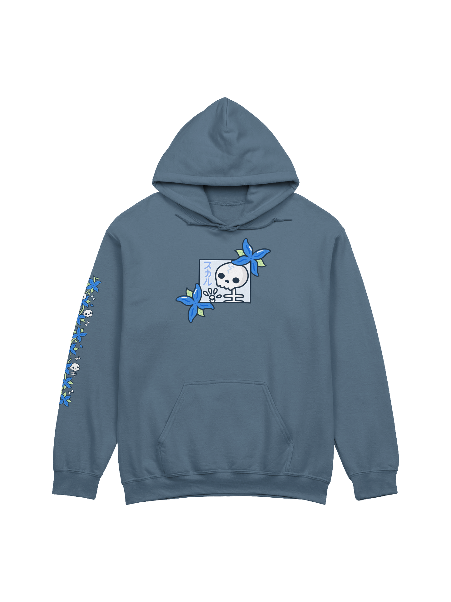 Skulls n' Hydrangeas Hoodie