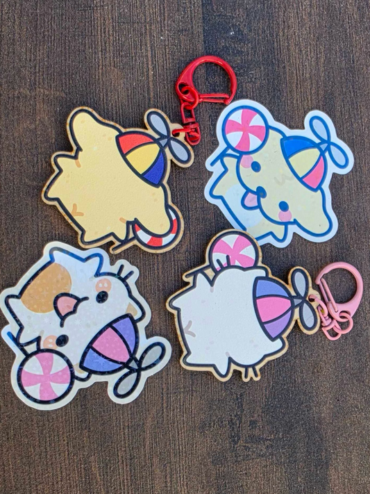 Silly Suni & Luna Sticker/Keychain Bundle