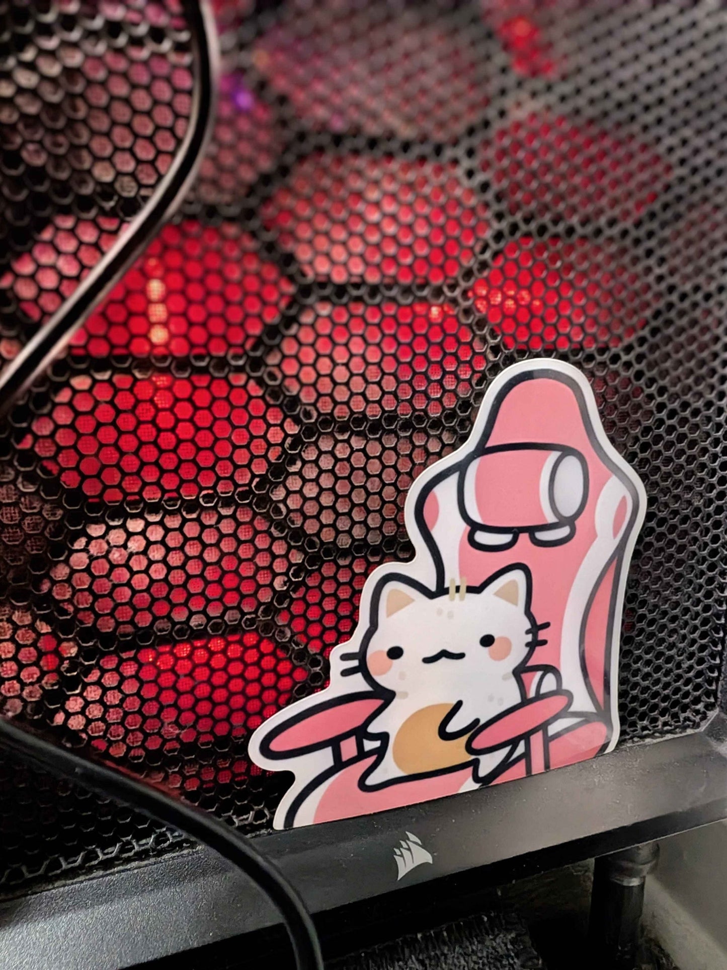 Gamer Suni & Luna Couple Peeker Stickers