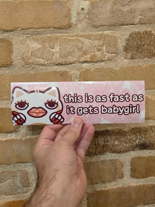 Baby Girl Bumper Magnet