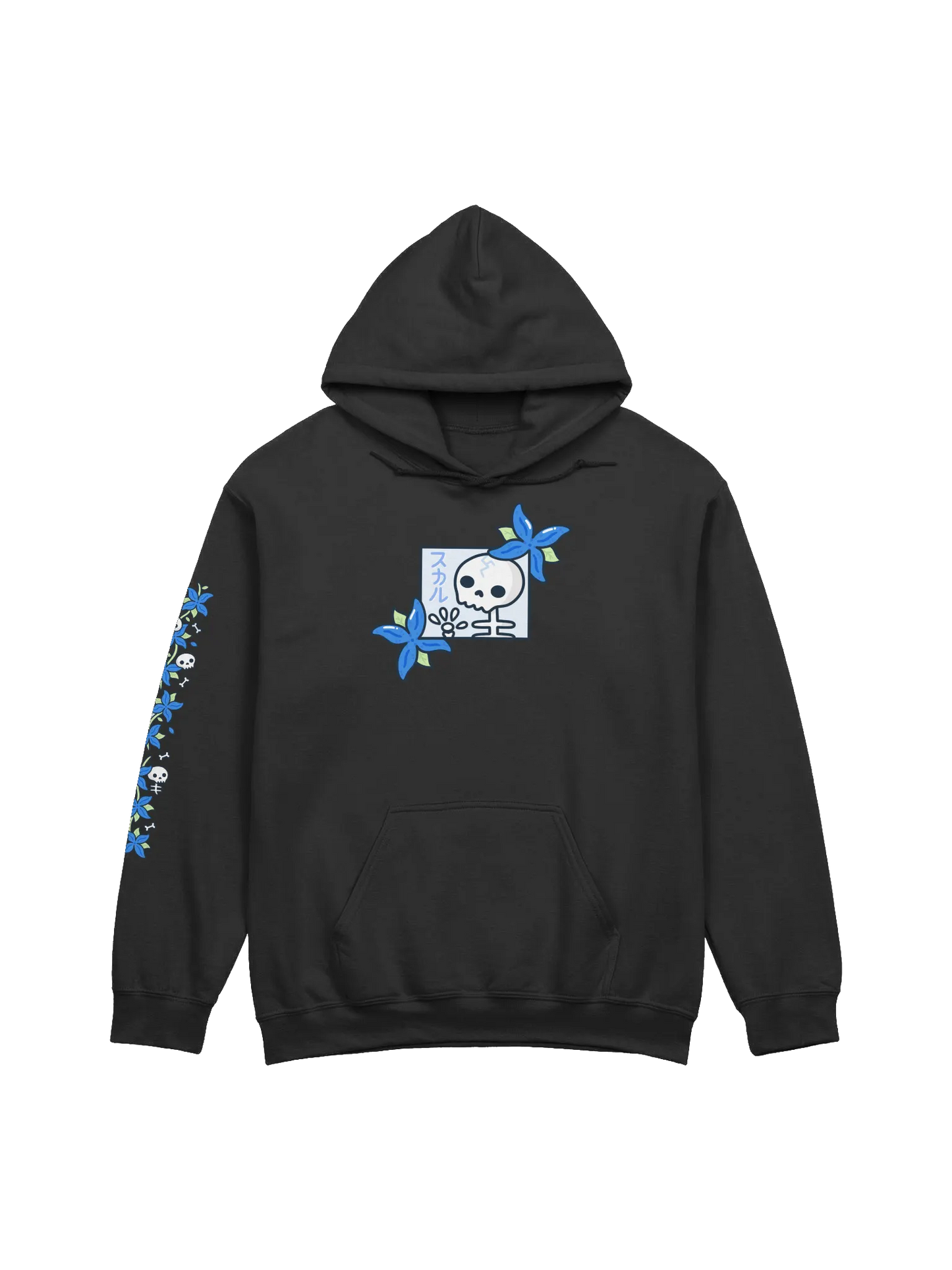 Skulls n' Hydrangeas Hoodie