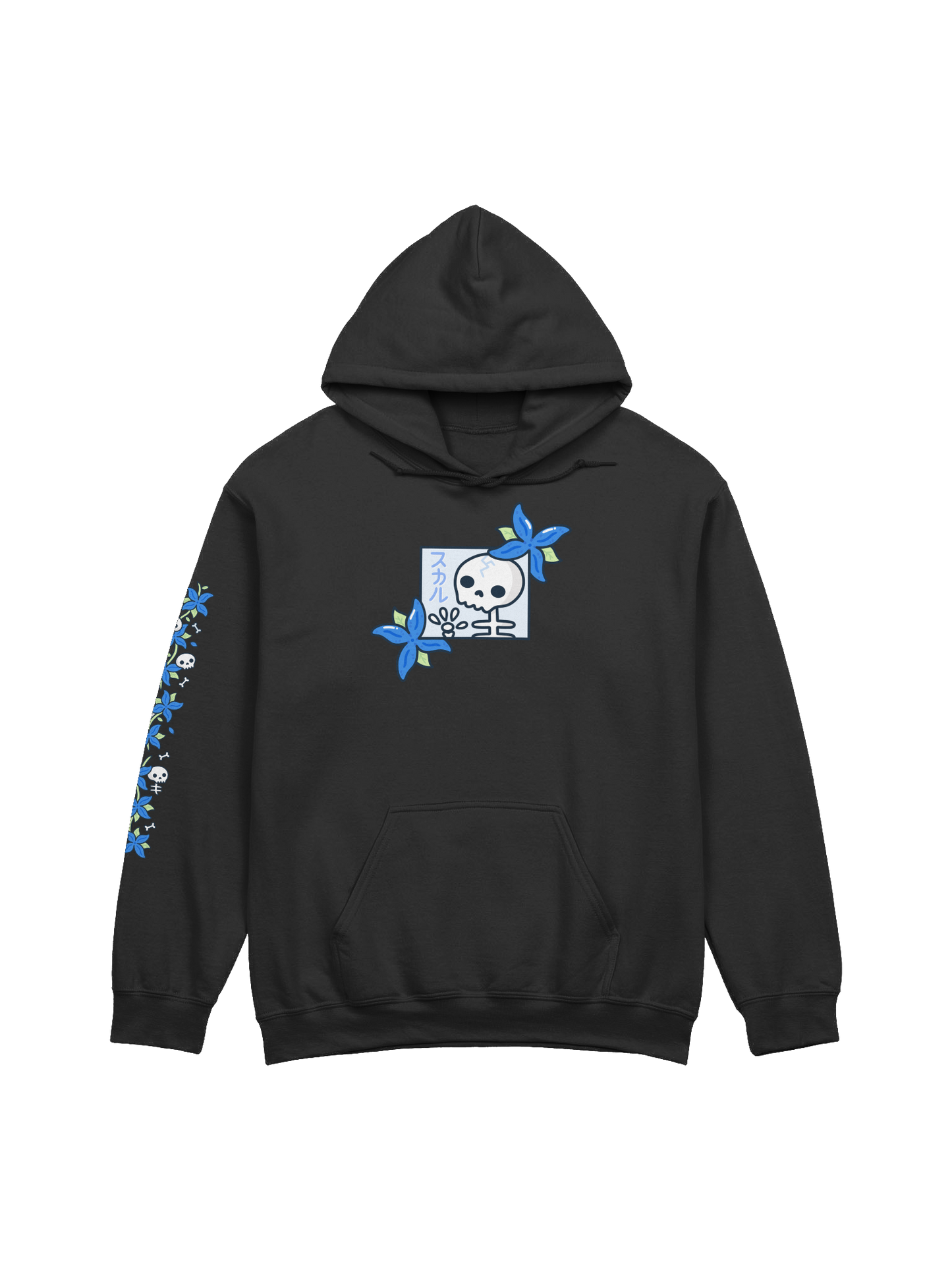 Skulls n' Hydrangeas Hoodie