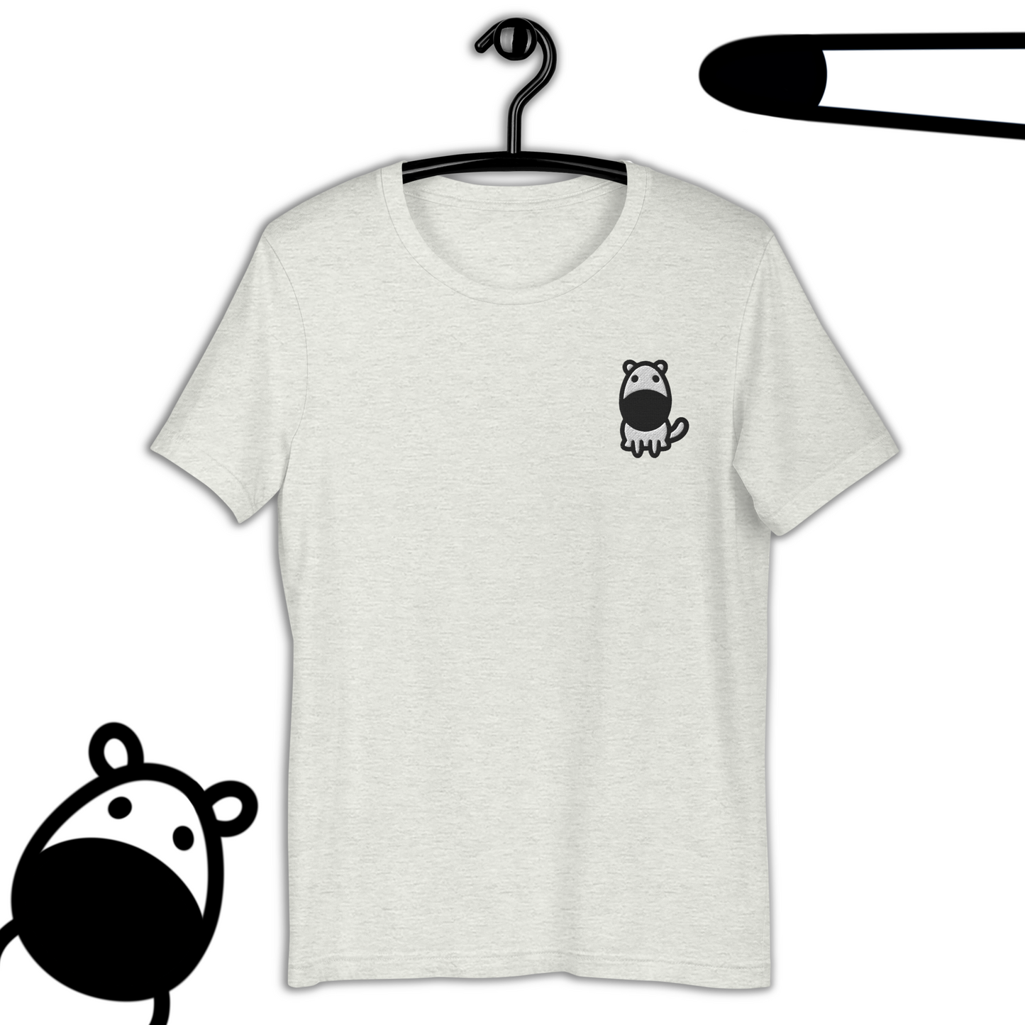 Dog Sniff Embroidered T-Shirt