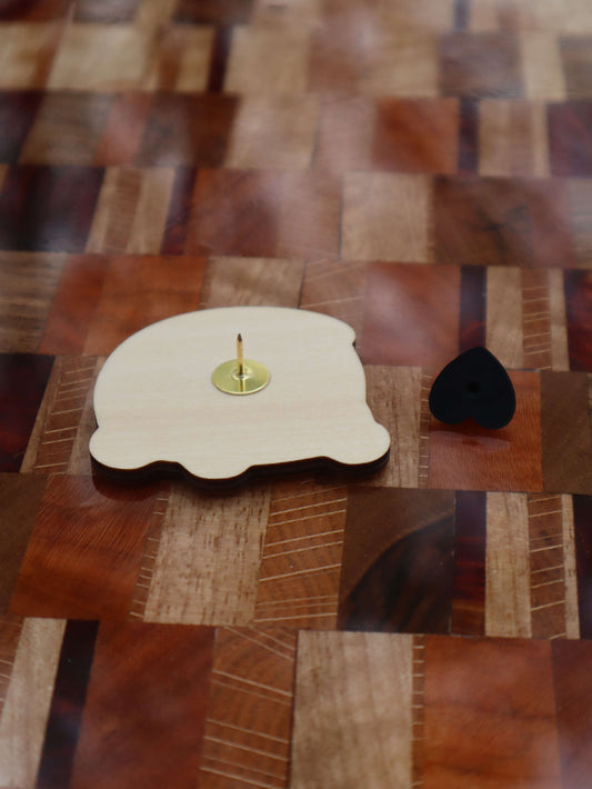 Froggy Car Multilayered Wooden Pin