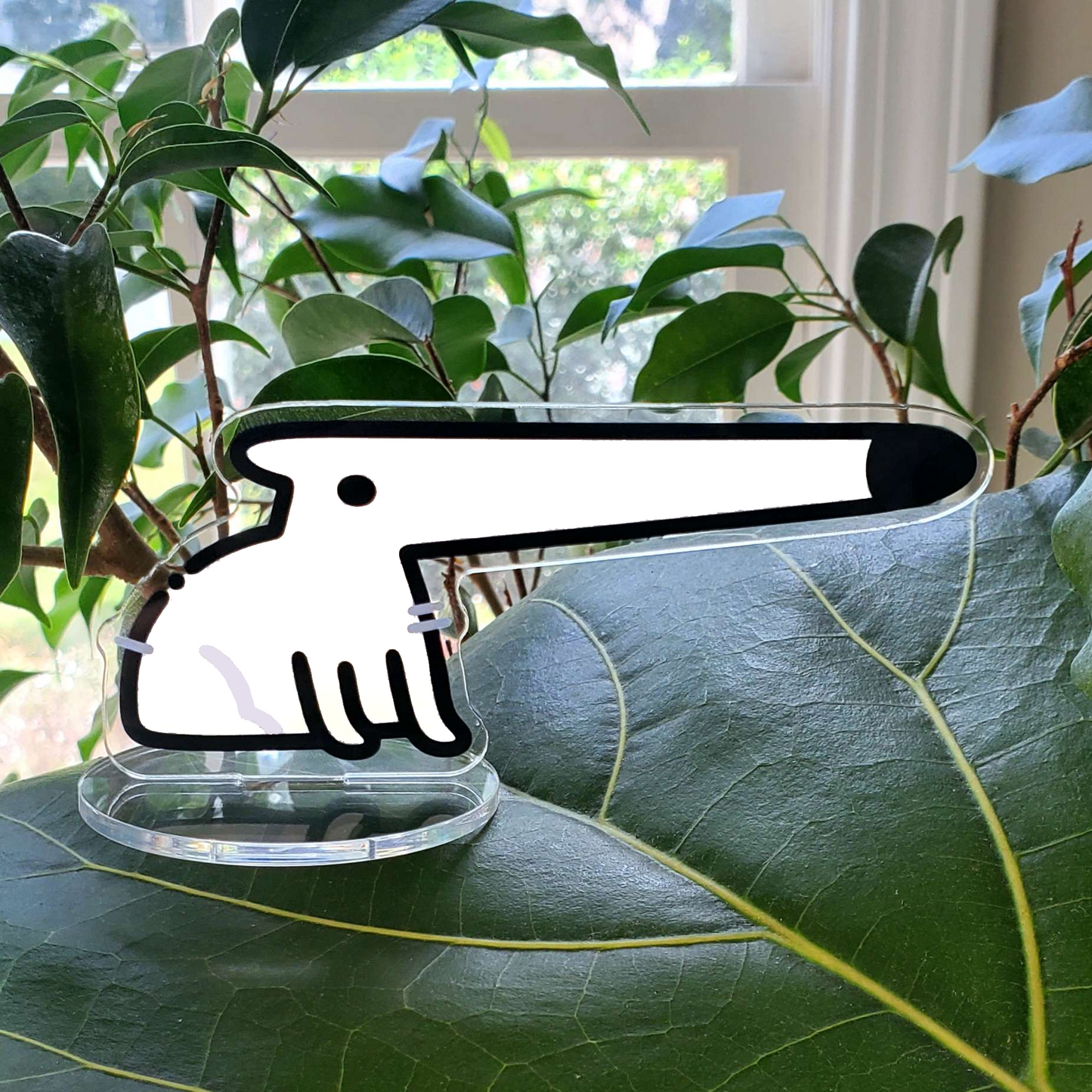 Long Dog Doubled Sided Acrylic Stand/Paper Weight