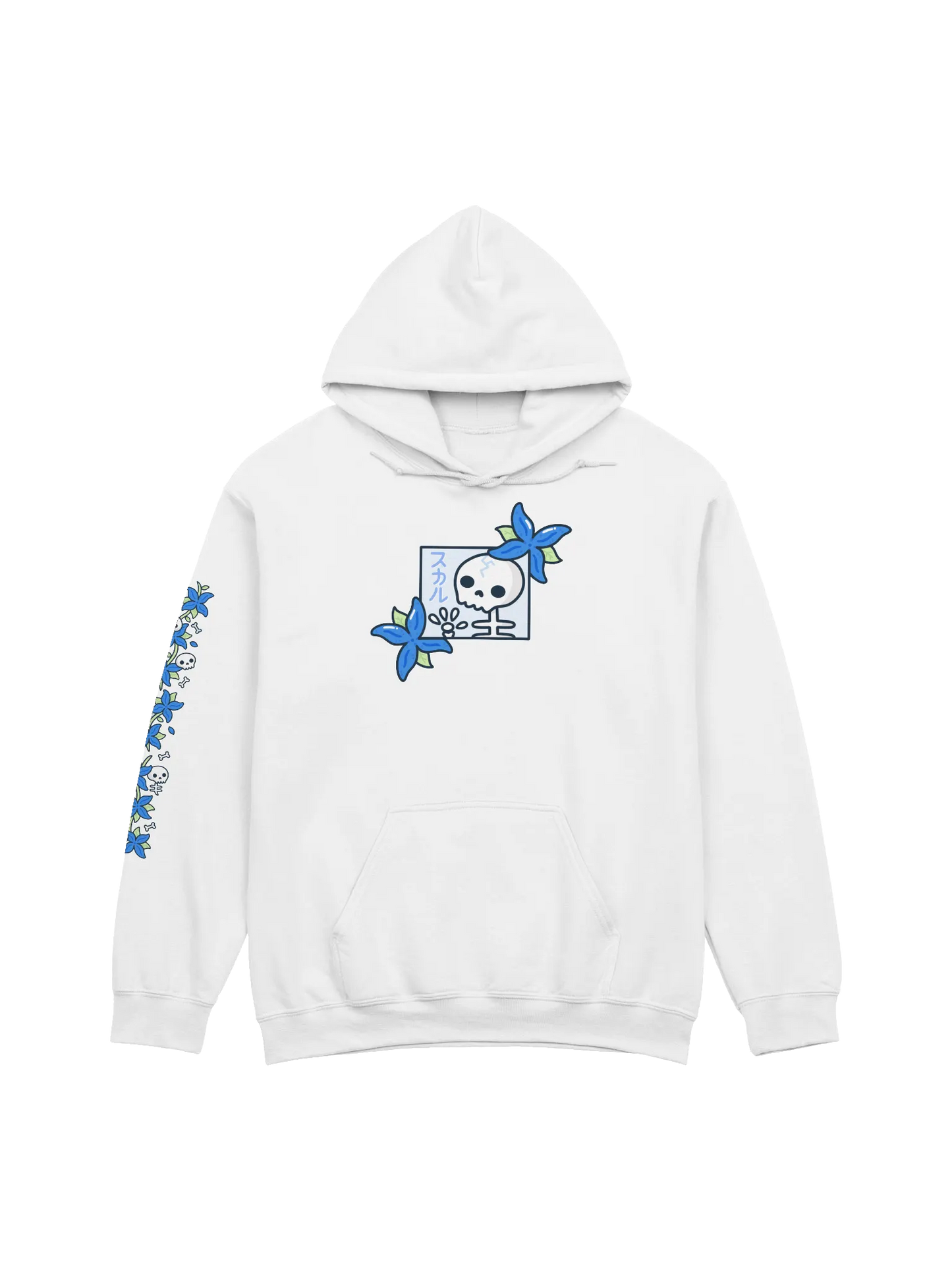 Skulls n' Hydrangeas Hoodie