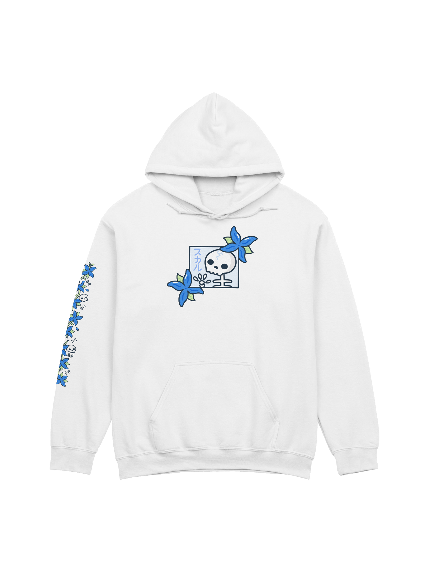 Skulls n' Hydrangeas Hoodie
