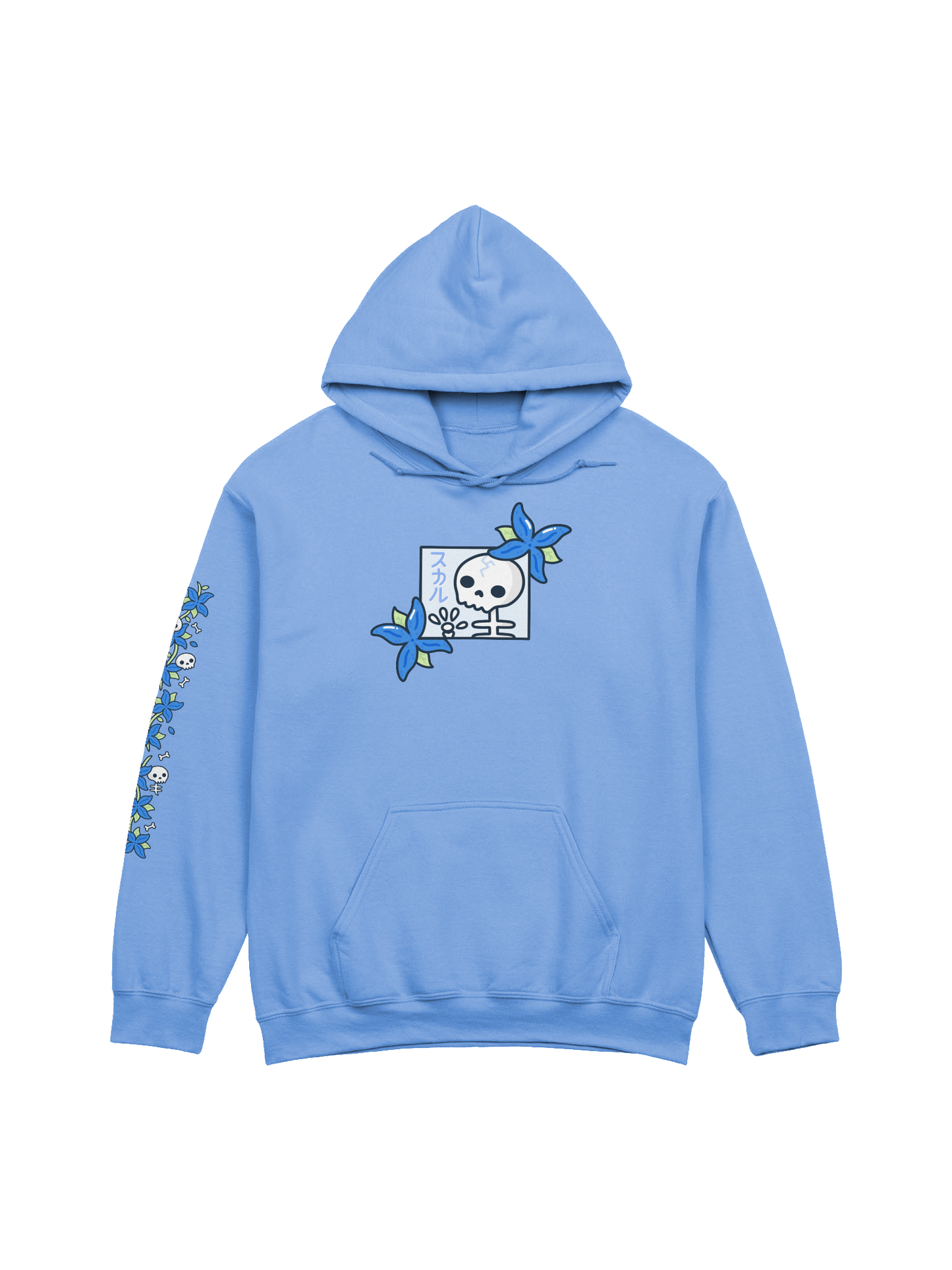 Skulls n' Hydrangeas Hoodie