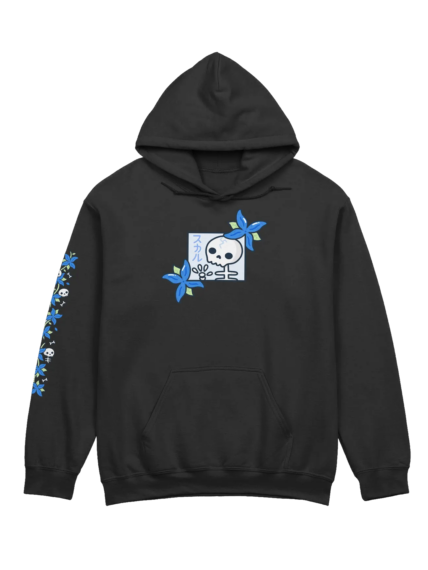 Skulls n' Hydrangeas Hoodie