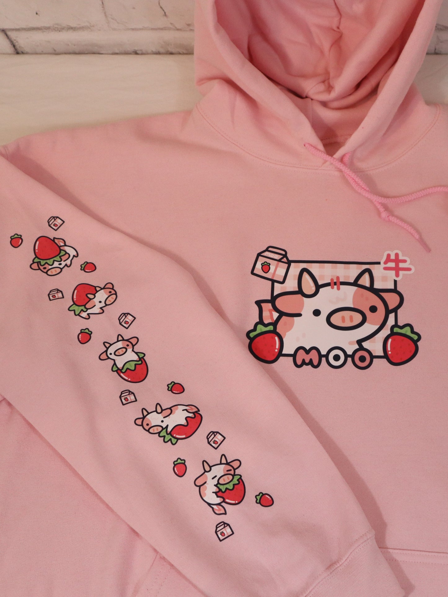 Strawberry Cow Hoodie