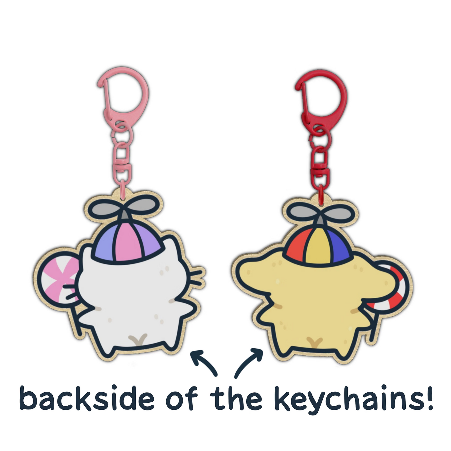 Suni & Luna Silly Matching Keychains (PRE-ORDER)