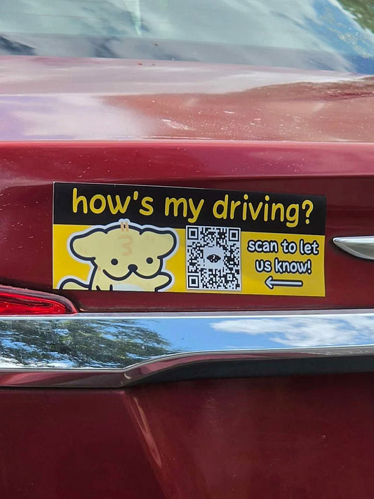 Hows My Driving? Bumper Magnet