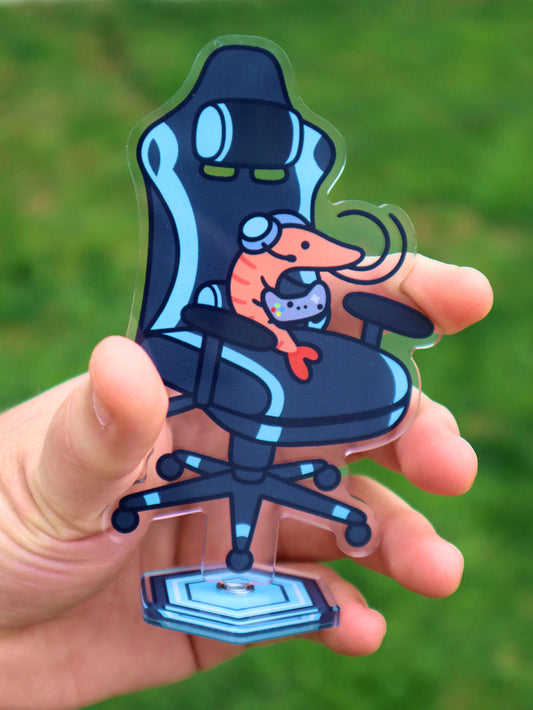 Gamer Shrimp Spinning Acrylic Stand