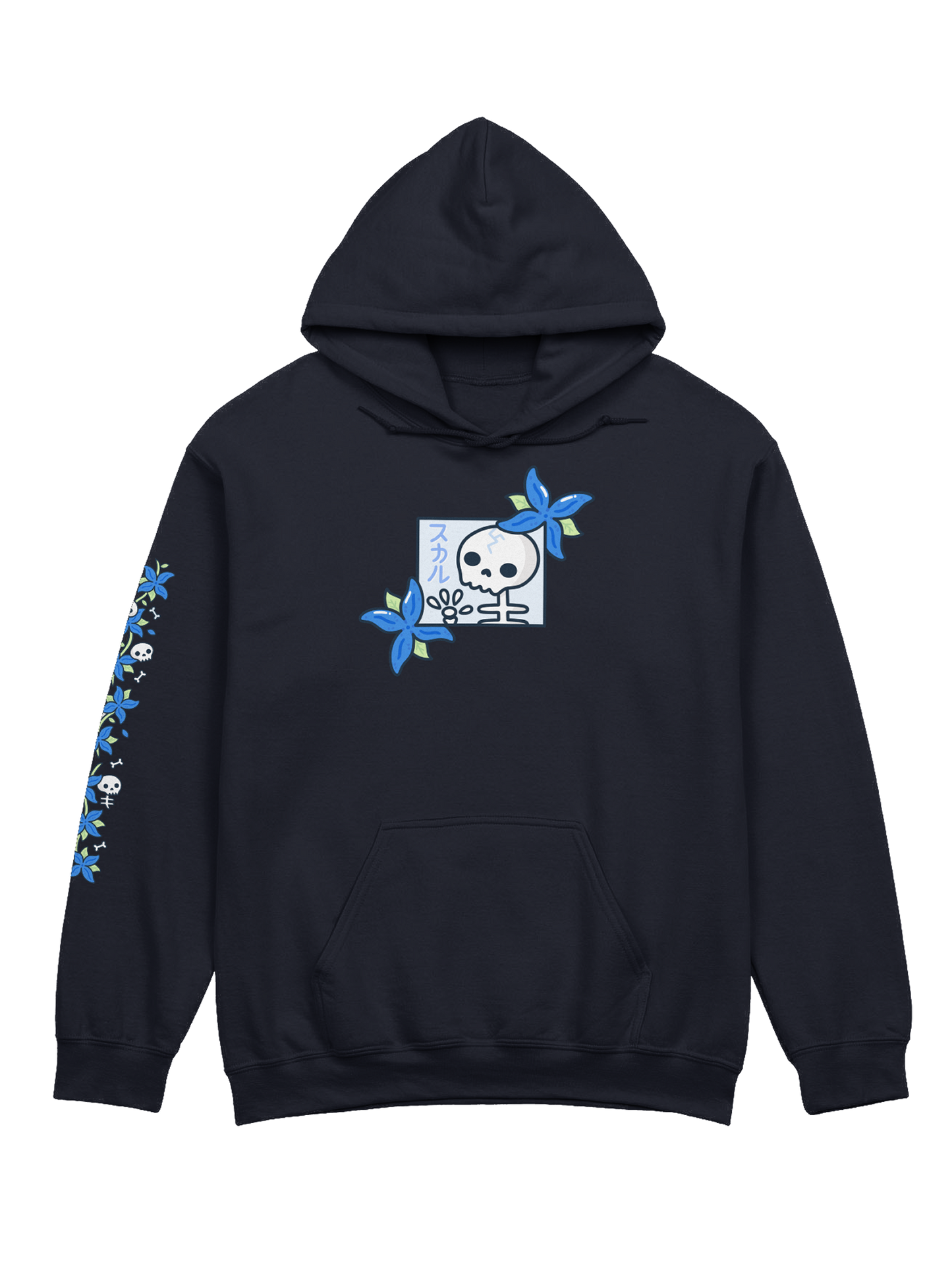 Skulls n' Hydrangeas Hoodie