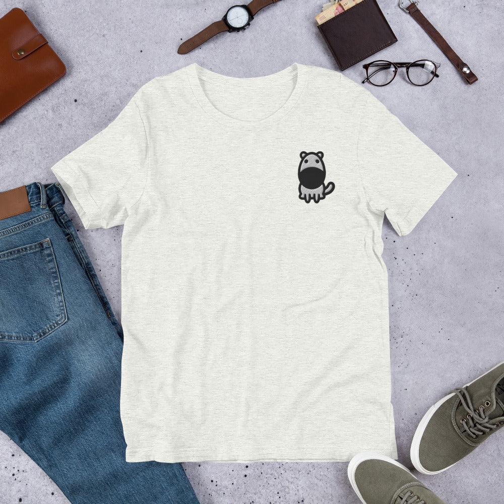 Dog Sniff Embroidered T-Shirt