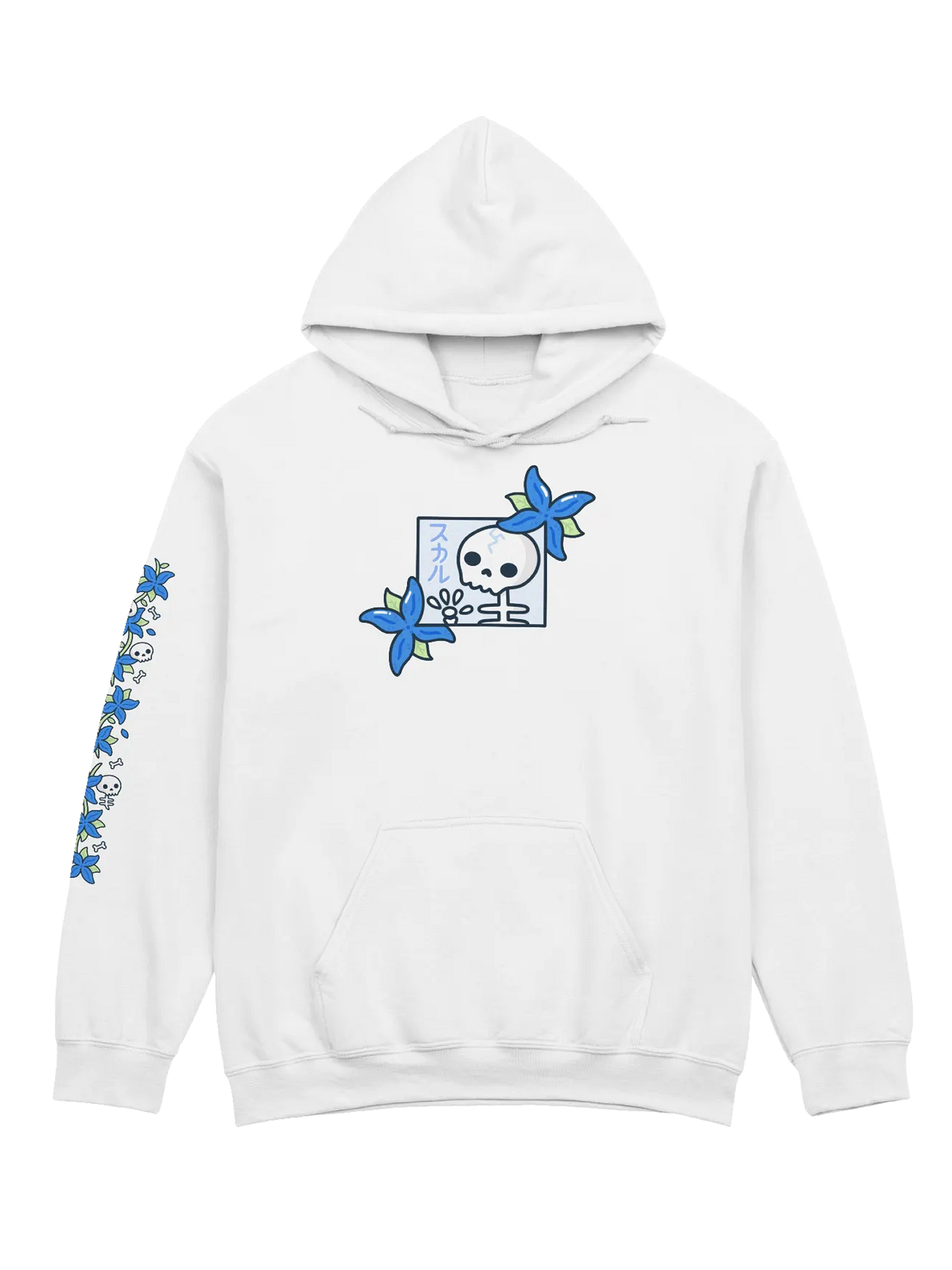 Skulls n' Hydrangeas Hoodie