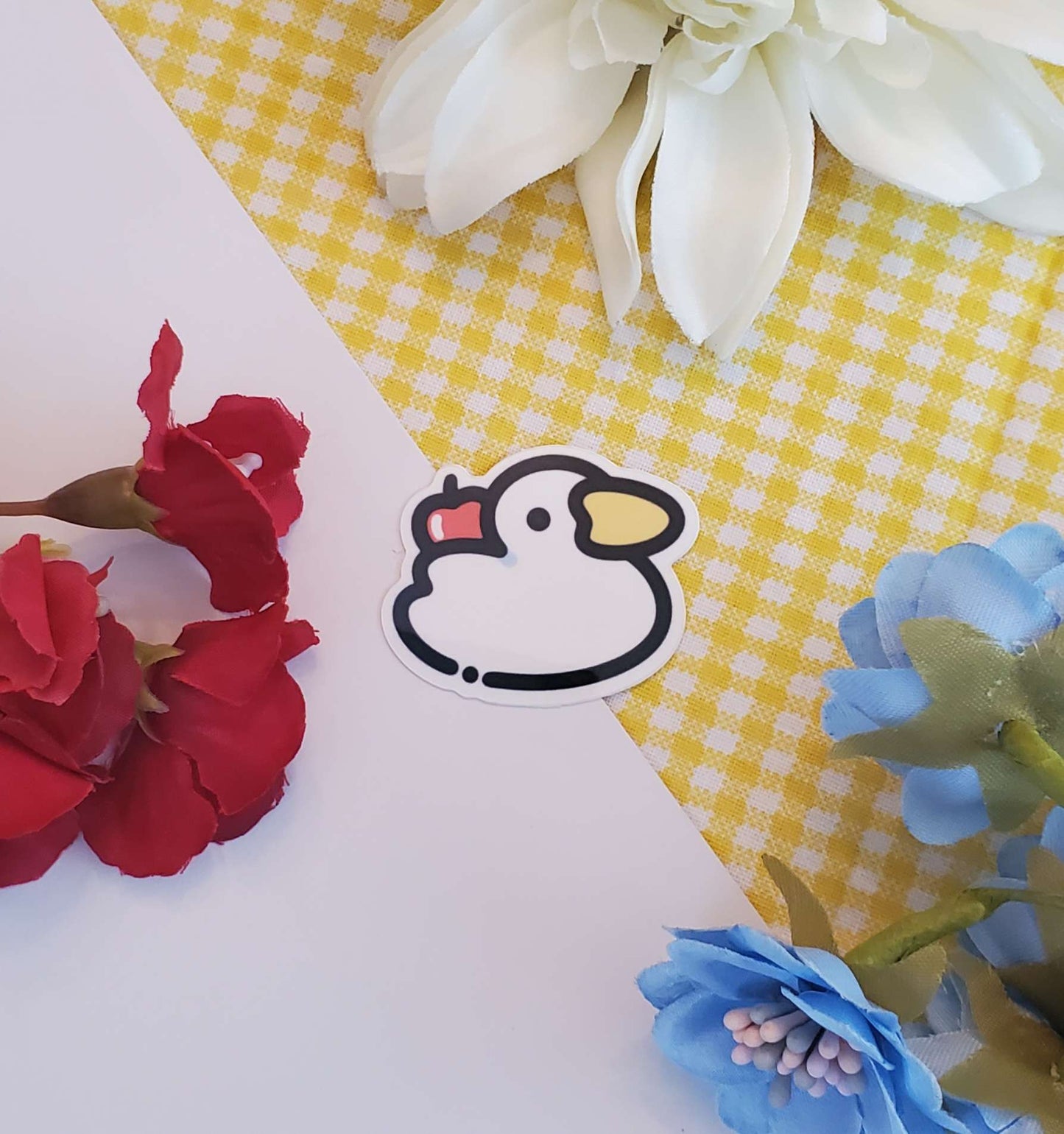 Apple Duck Sticker