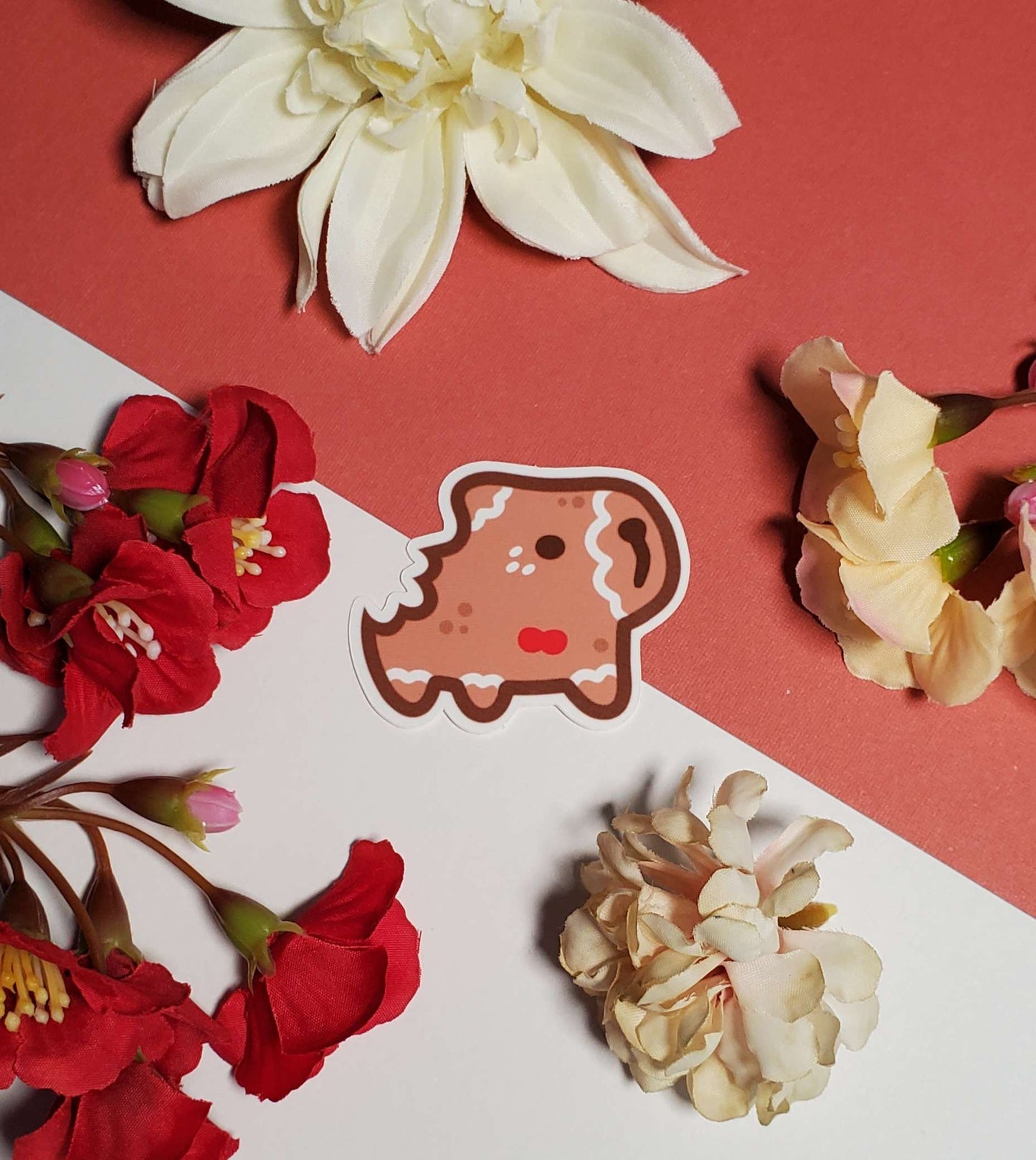 Gingerbread Capybara Sticker