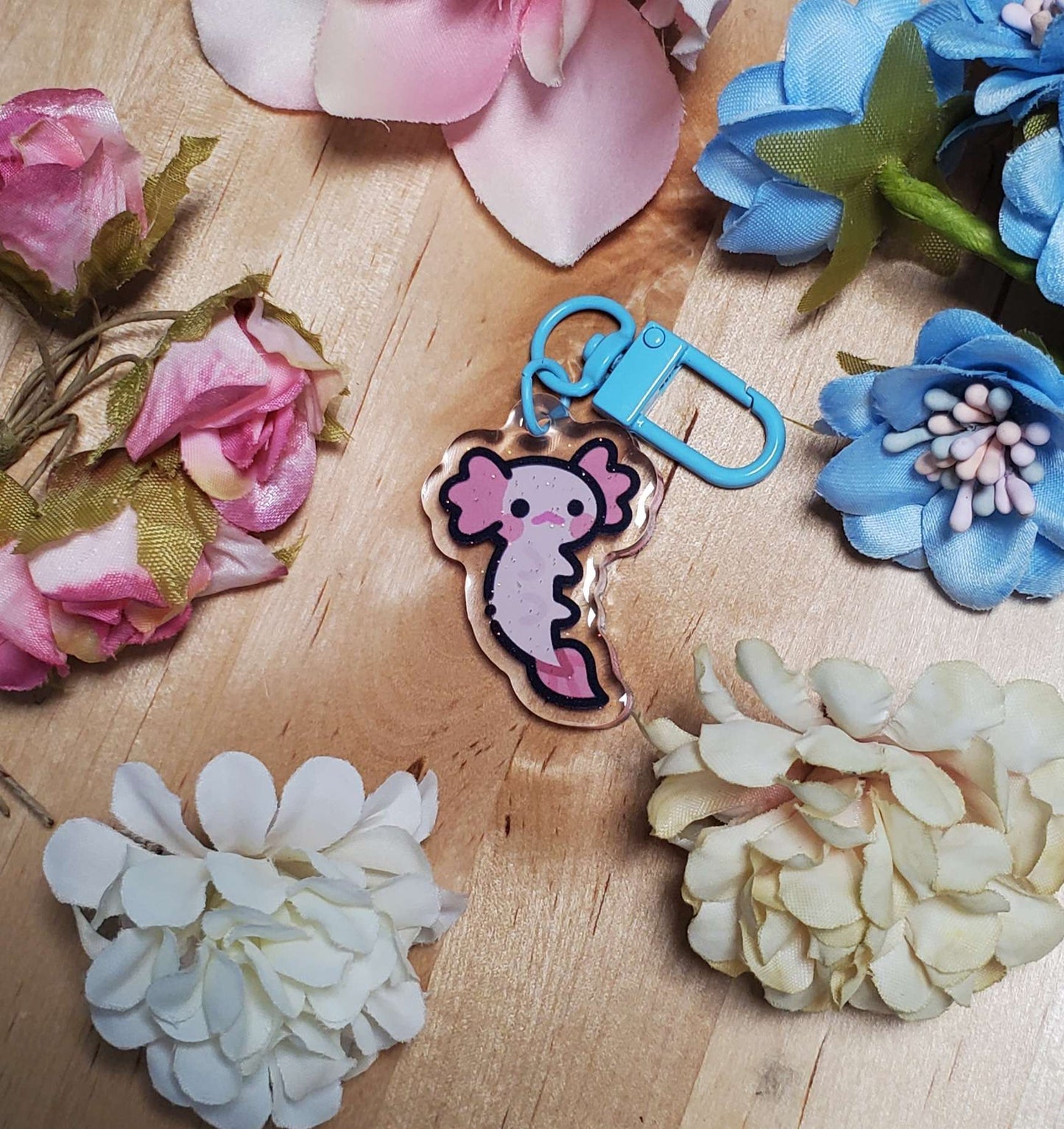 Axolotl'd Glitter Charm