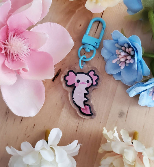 Axolotl'd Glitter Charm