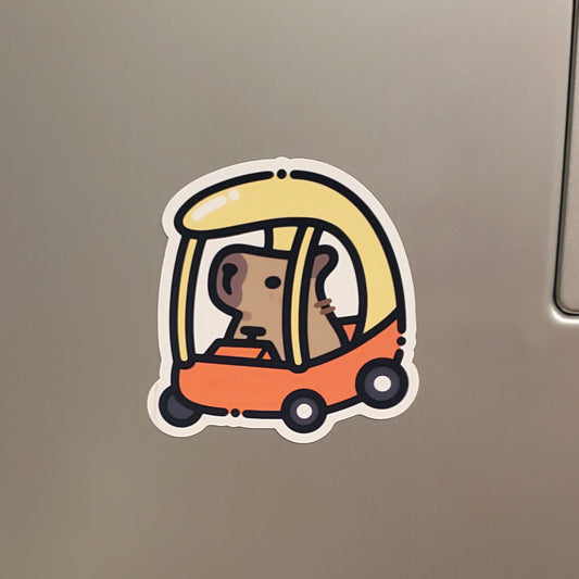 Capybara Car Refrigerator Magnet