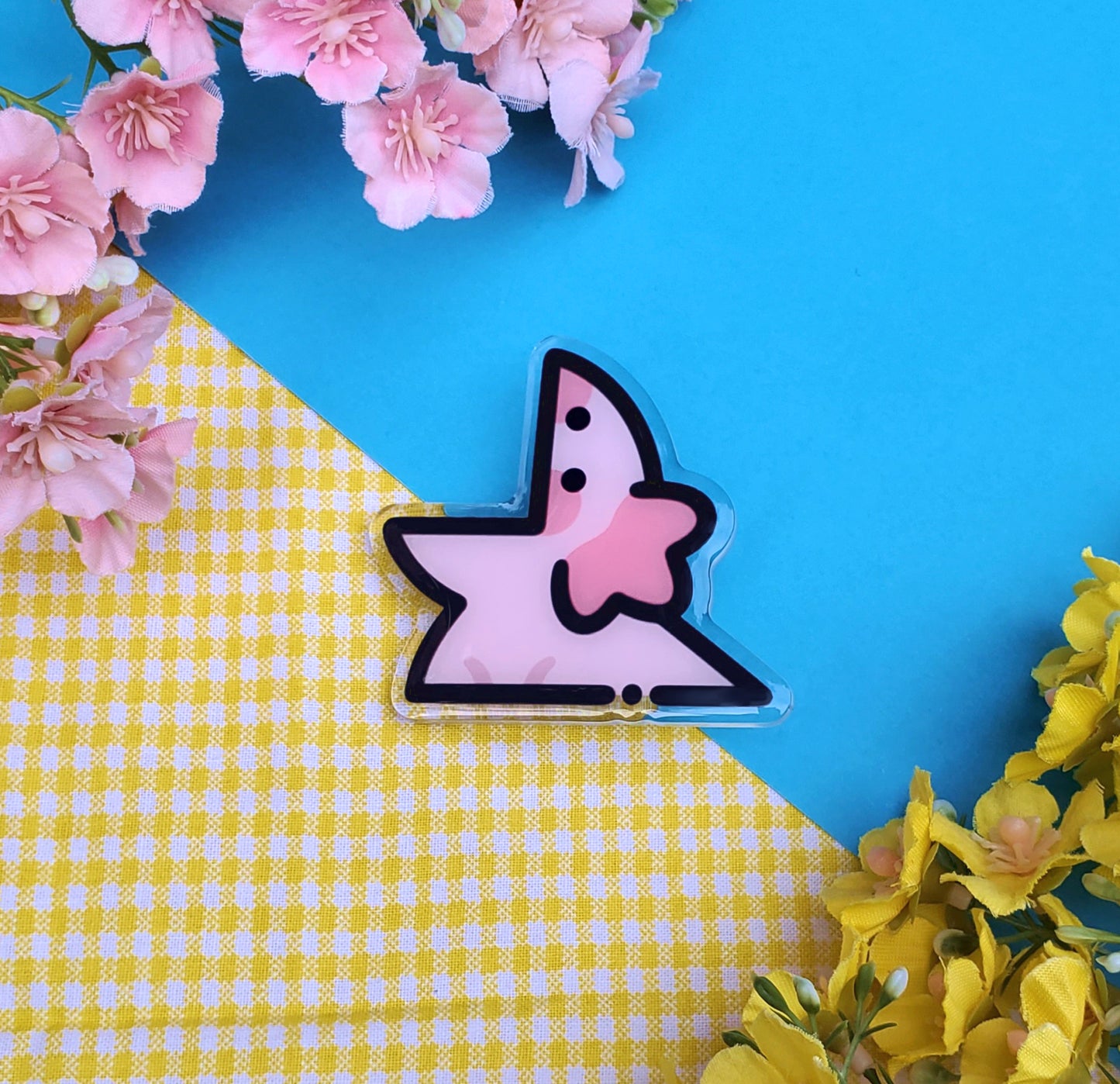 Axolotl Derp Acrylic Pin