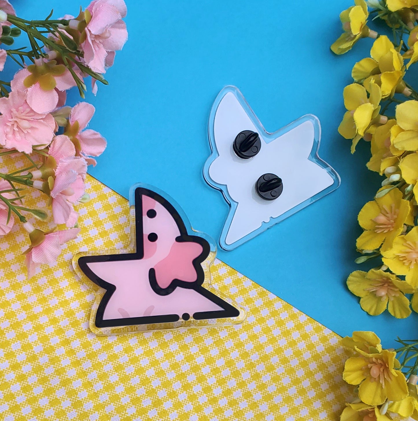 Axolotl Derp Acrylic Pin