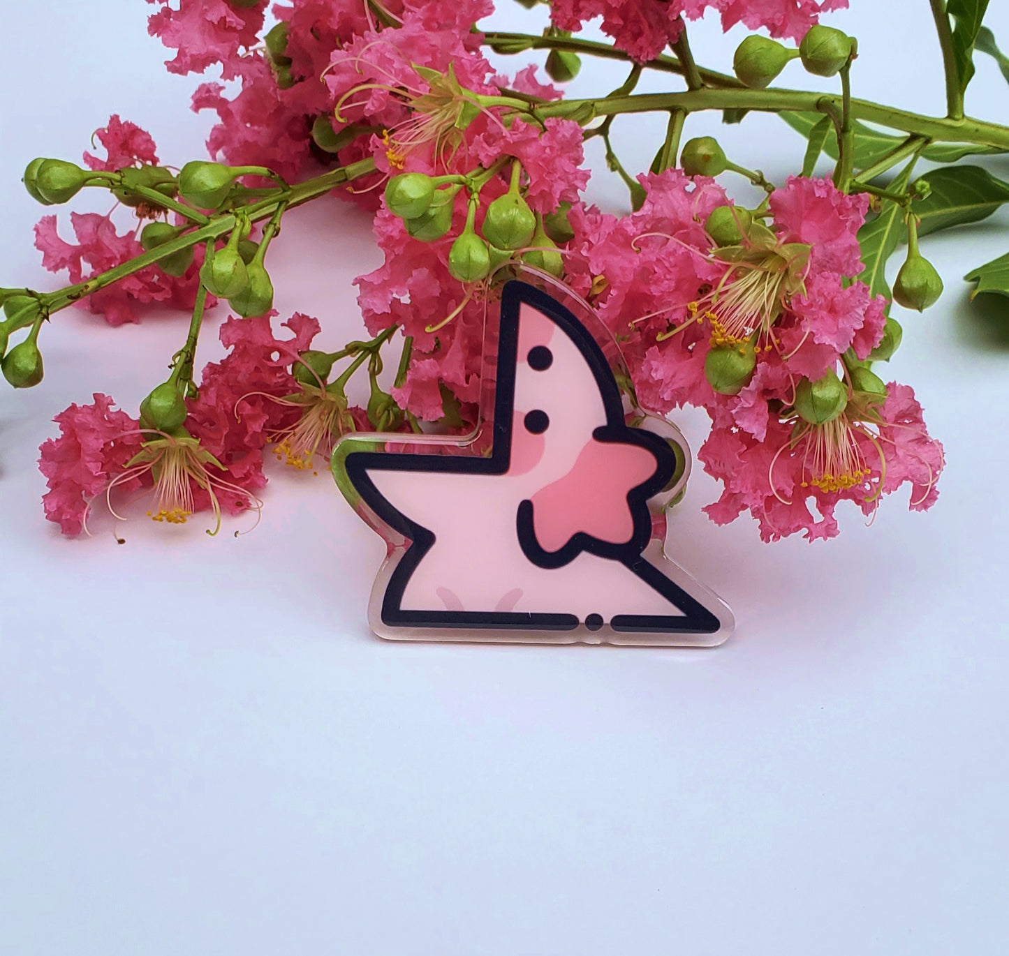 Axolotl Derp Acrylic Pin