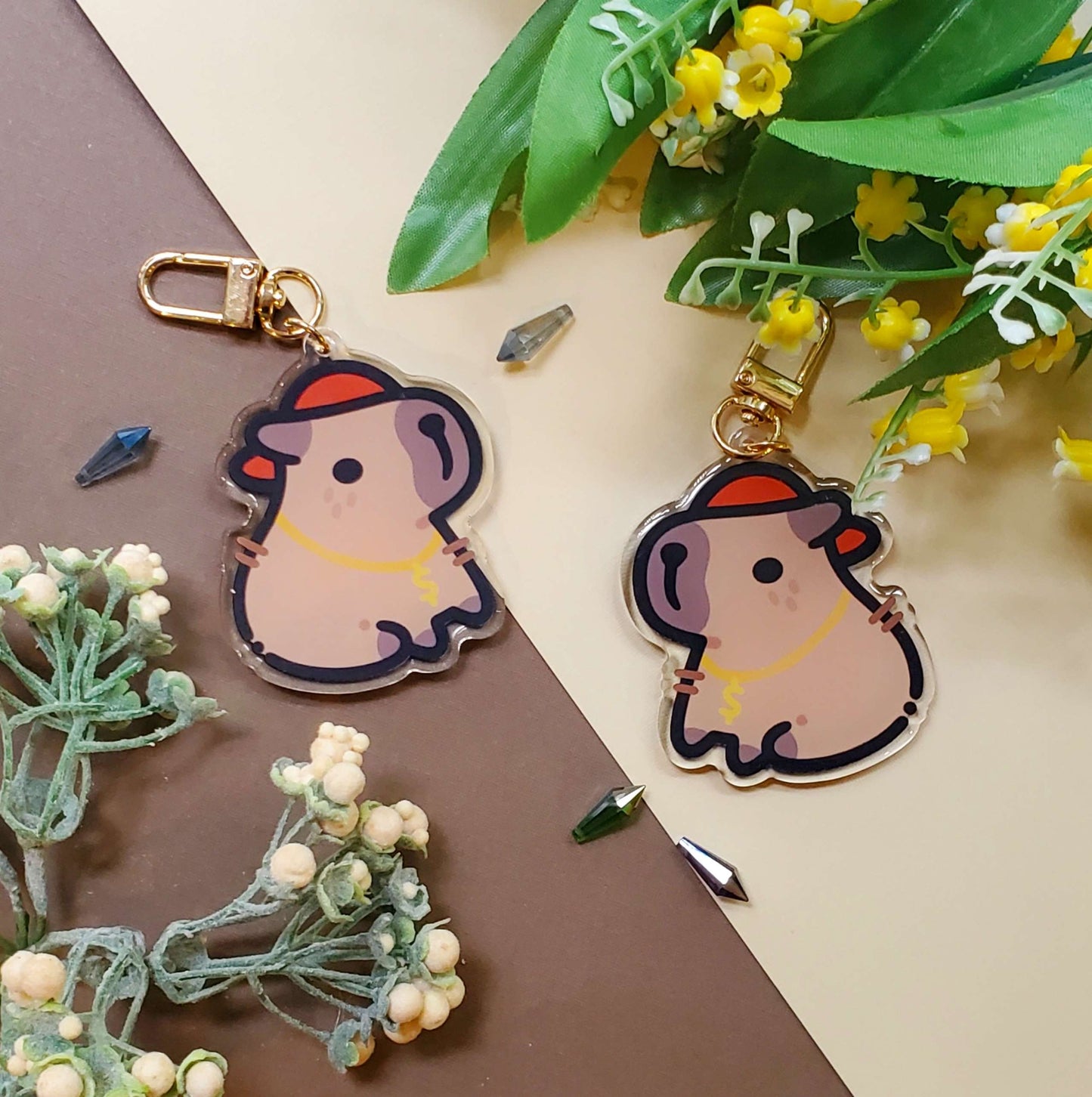 Capybara Drip Boy Charm