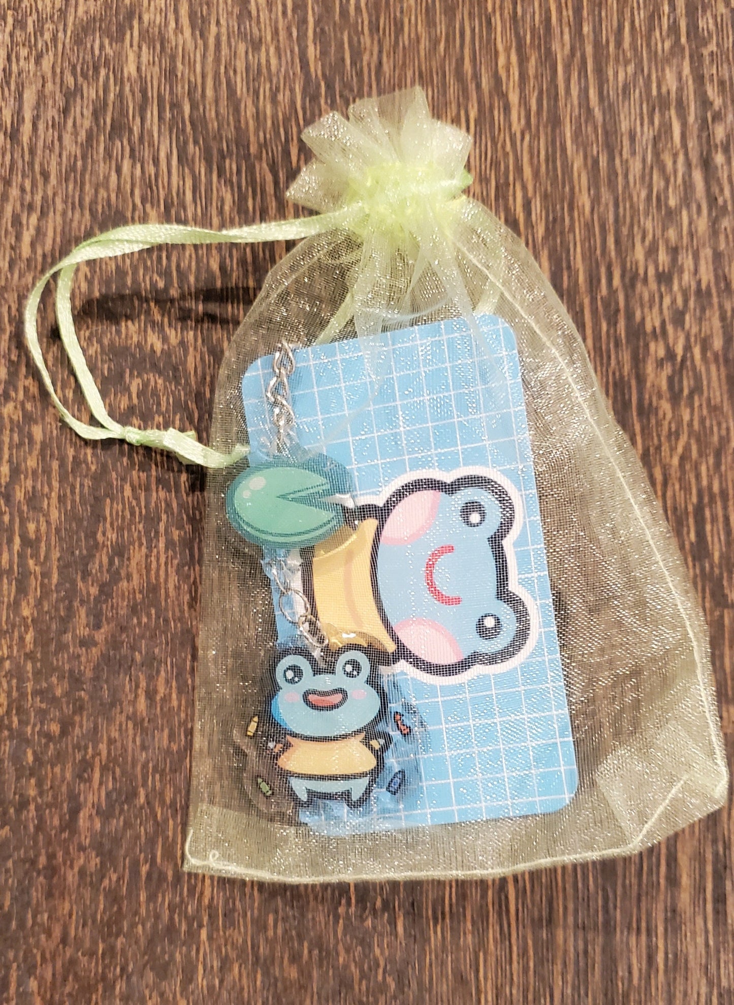 Frog Lily Pad Double Sided Charm