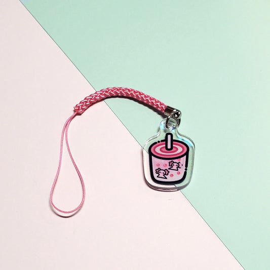 Axolotl Boba Double Sided Charm