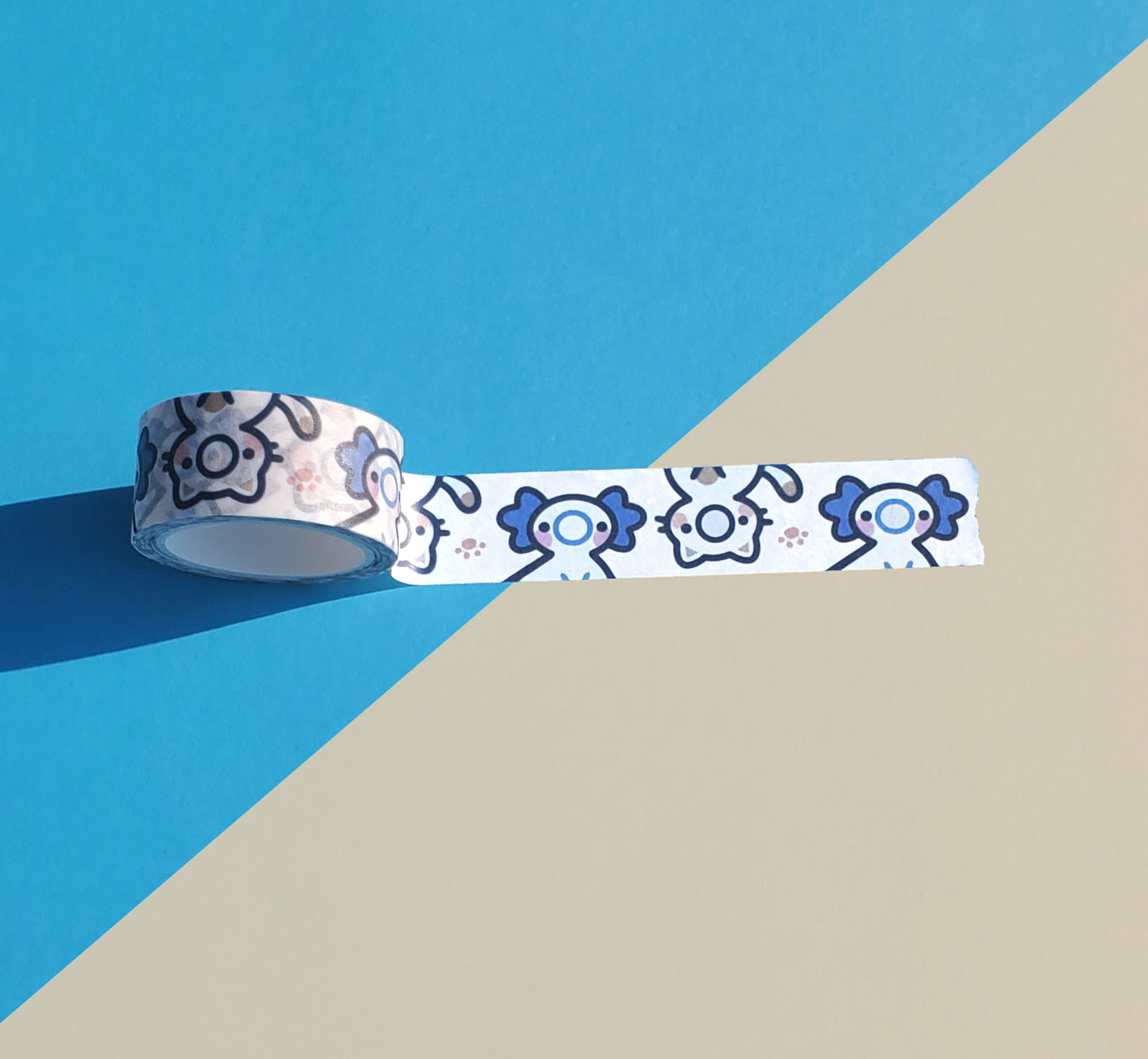 Cat & Axolotl Washi Tape
