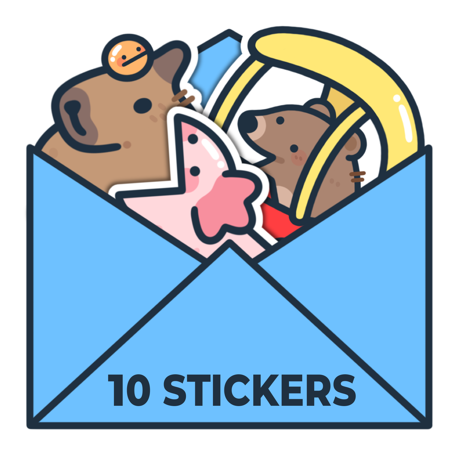 10 RANDOM MYSTERY STICKERS – EveoArt