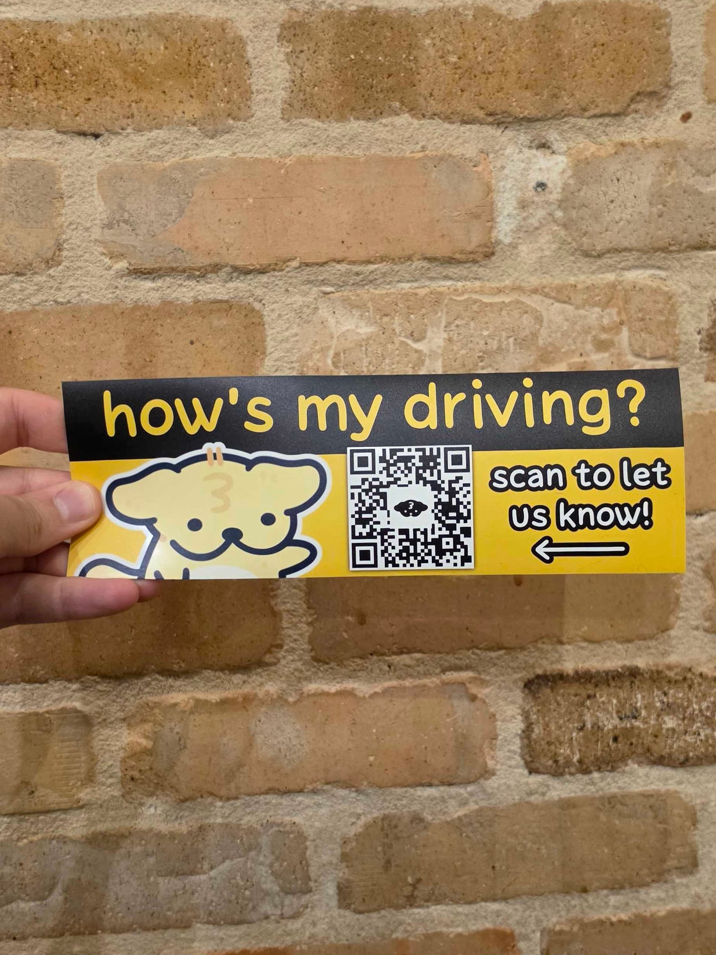 Hows My Driving? Bumper Magnet