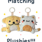 Suni & Luna Silly Matching Plushie Pendants (PRE-ORDER)