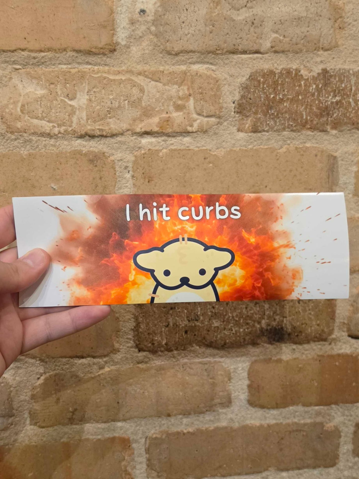 I Hit Curbs Bumper Magnet