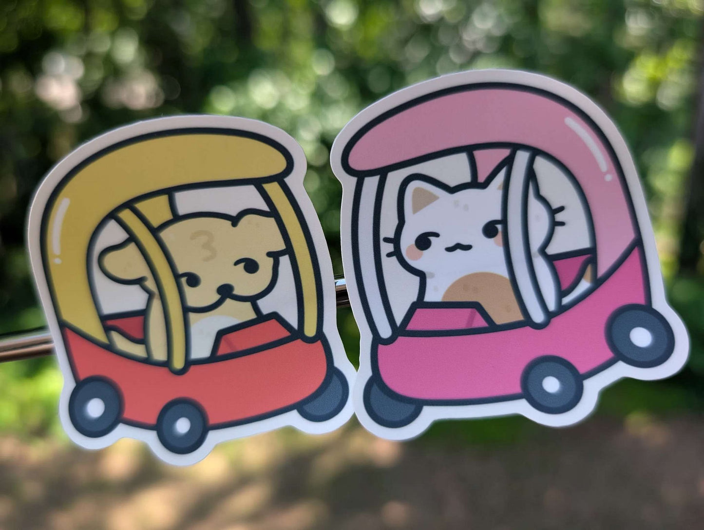 Suni & Luna Matching Car Stickers