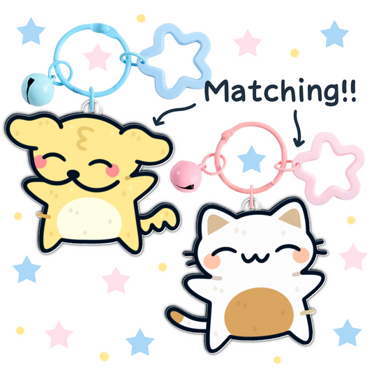 Suni & Luna YIPPIE Matching Keychains