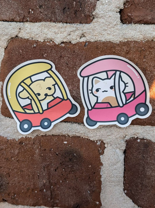 Suni & Luna Matching Car Stickers