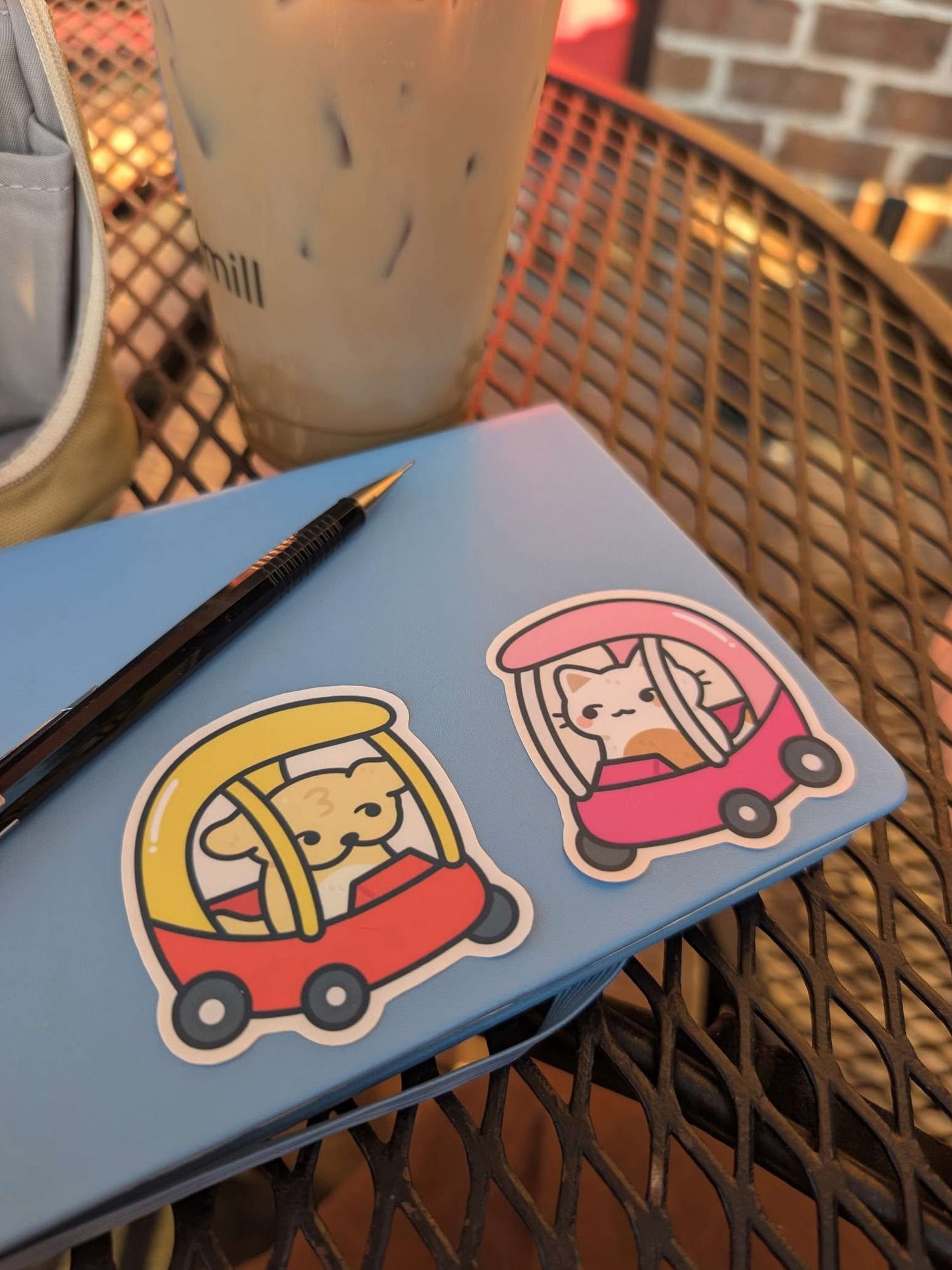 Suni & Luna Matching Car Stickers