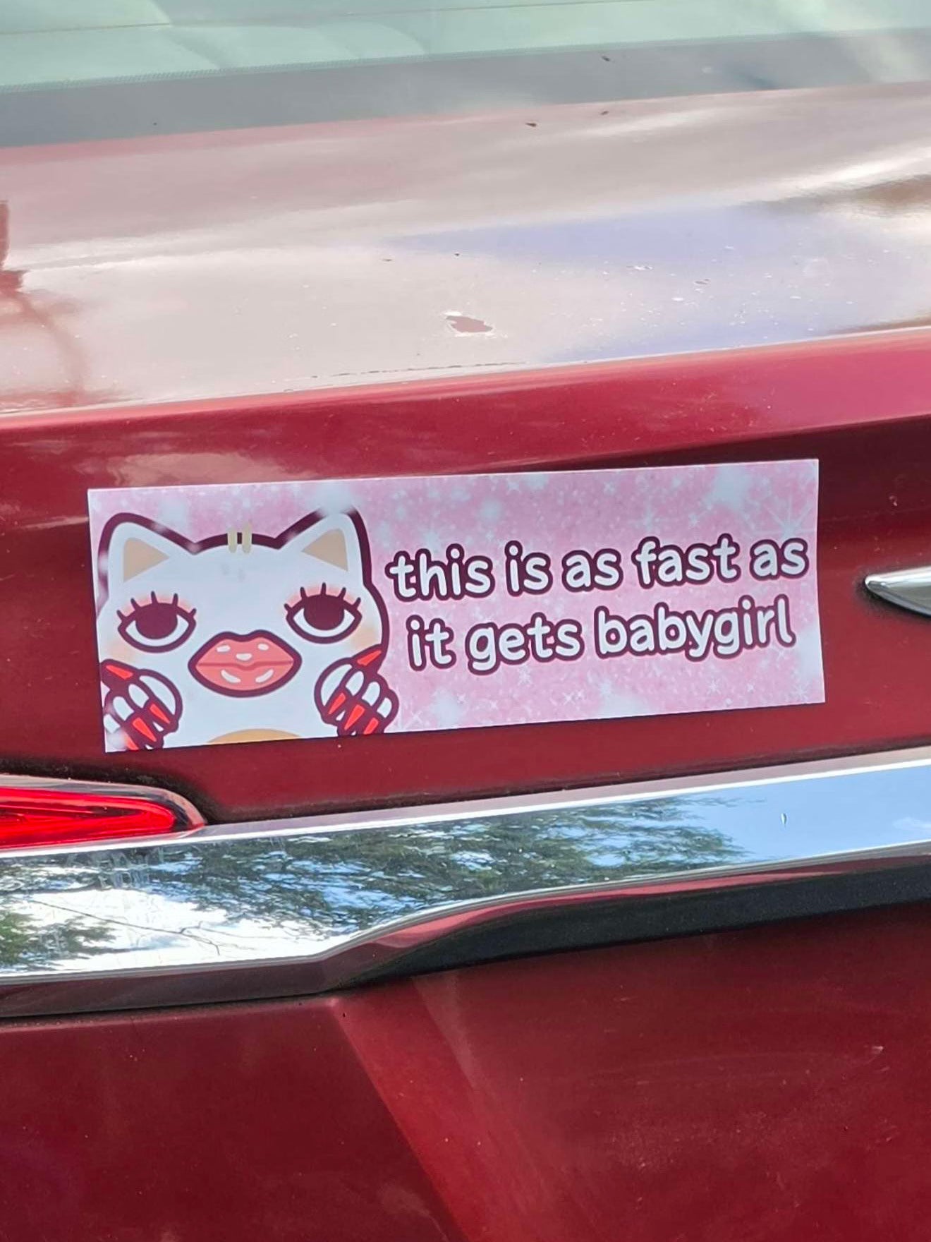Baby Girl Bumper Magnet