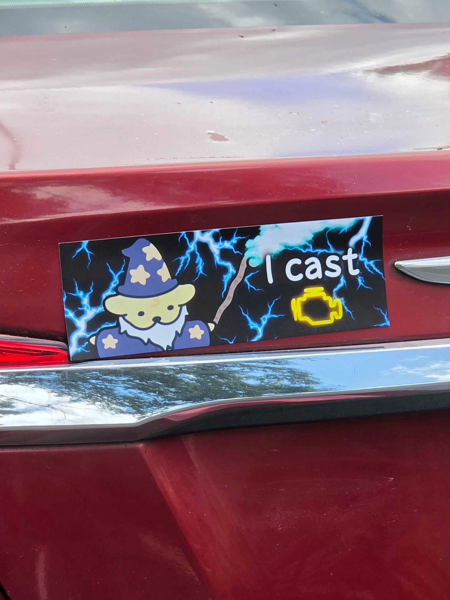 Check Engine Wizard - Bumper Magnet
