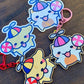 Silly Suni & Luna Sticker/Keychain Bundle