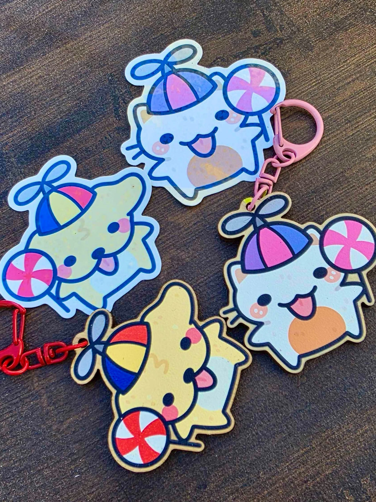 Silly Suni & Luna Sticker/Keychain Bundle