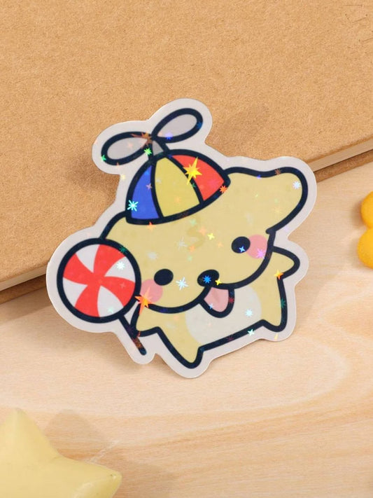 Cute Silly Suni Glitter Sticker
