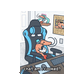 Gamer Shrimp Lenticular Print