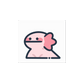 Axolotl Animated Lenticular Sticker