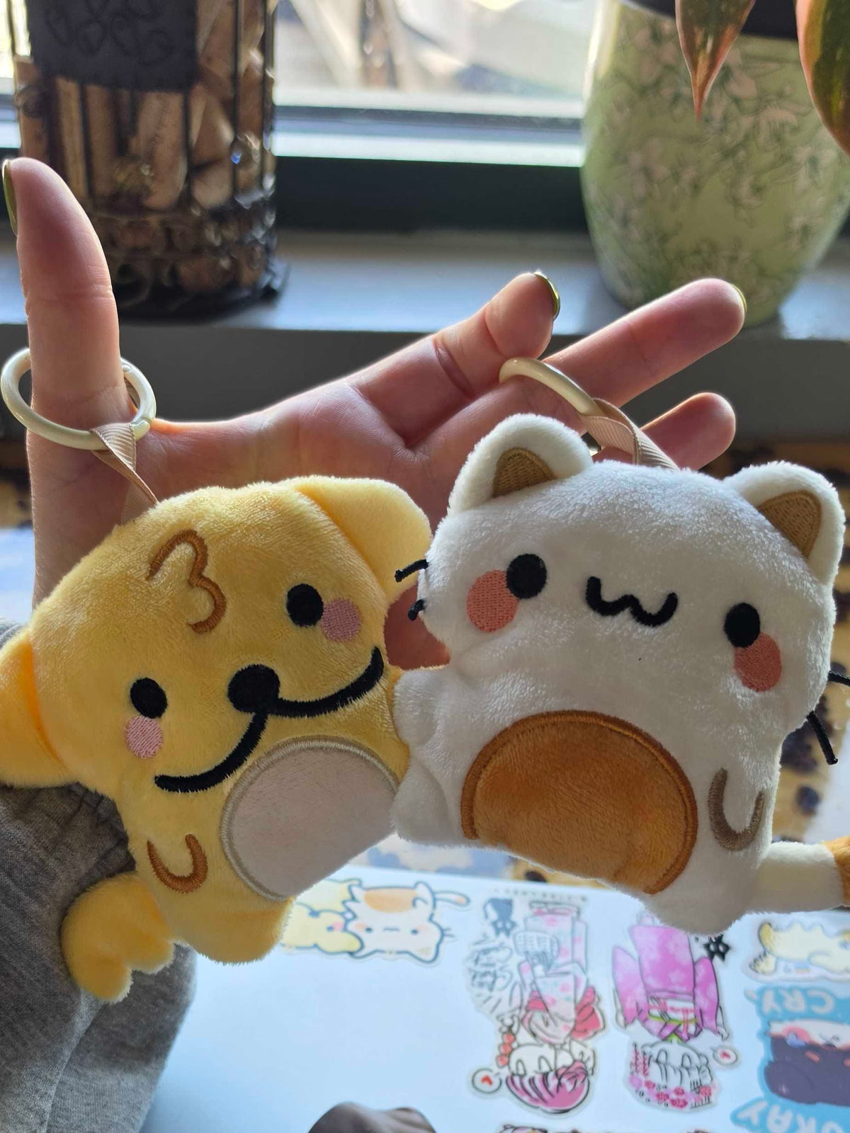 Suni & Luna Silly Matching Plushie Pendants (PRE-ORDER)