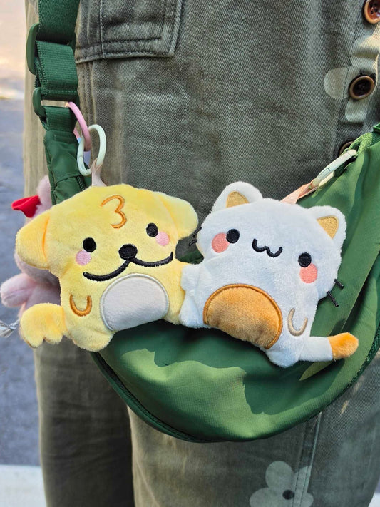 Suni & Luna Silly Matching Plushie Pendants (PRE-ORDER)